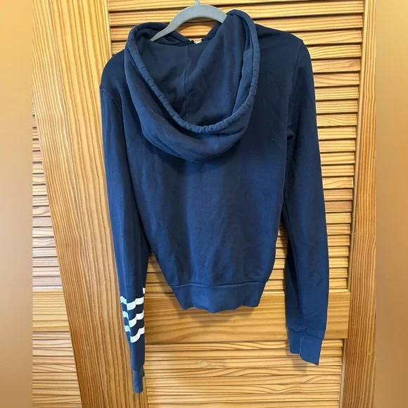 Sol Angeles Navy Wave zip up Hoodie XS - Picture 3 of 6
